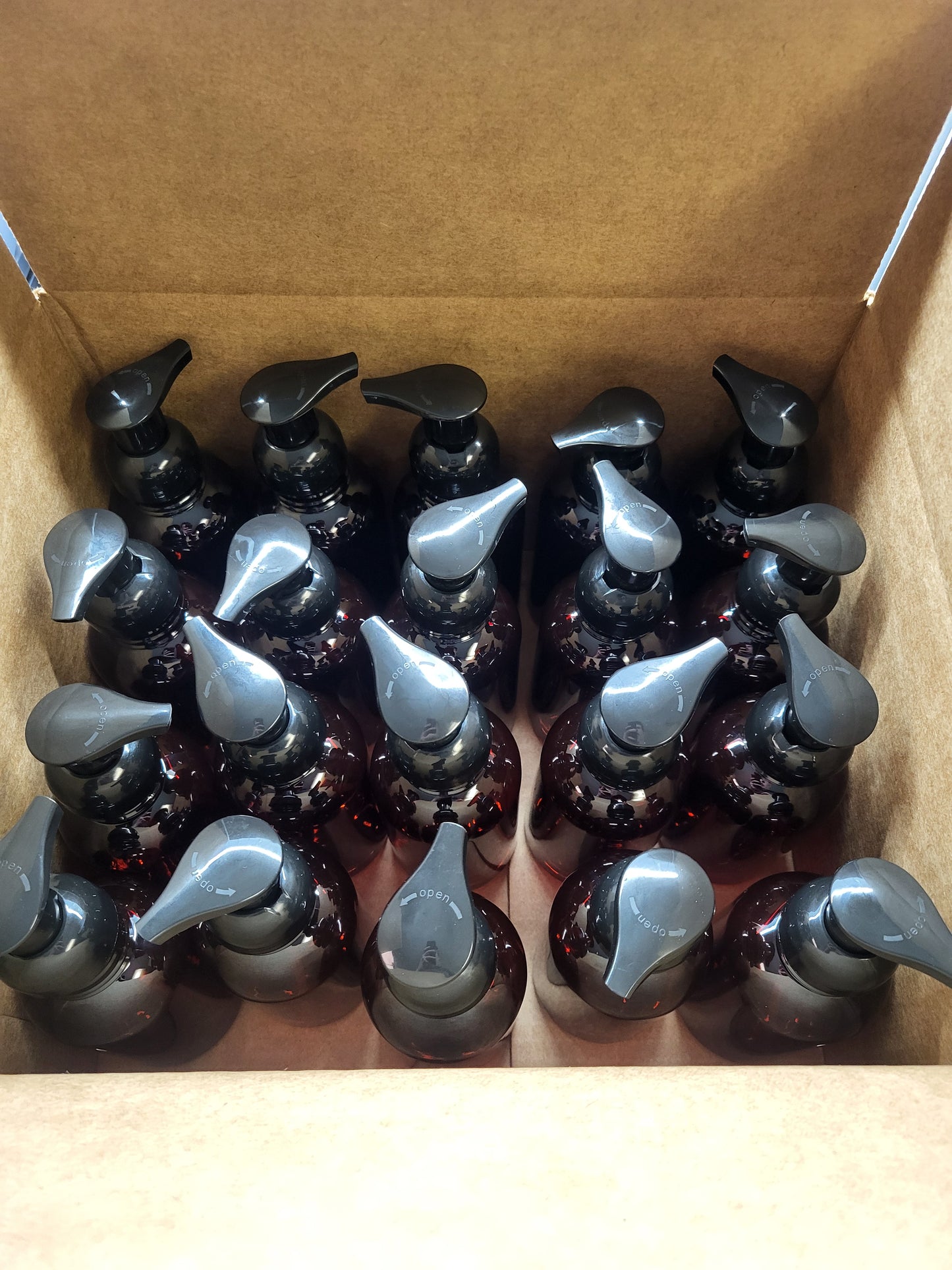 12oz Amber Foamer Bottles