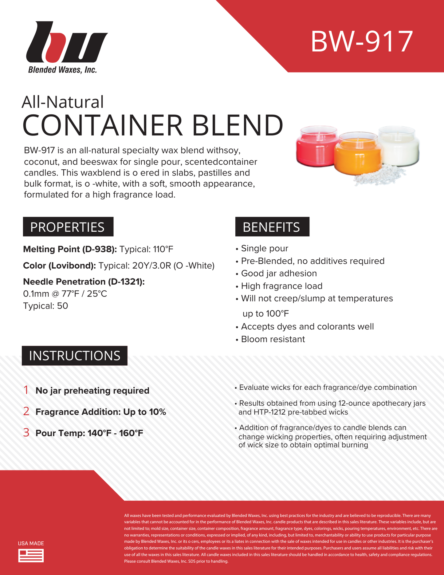 Blended Waxes 917 - Coconut Soy Blend